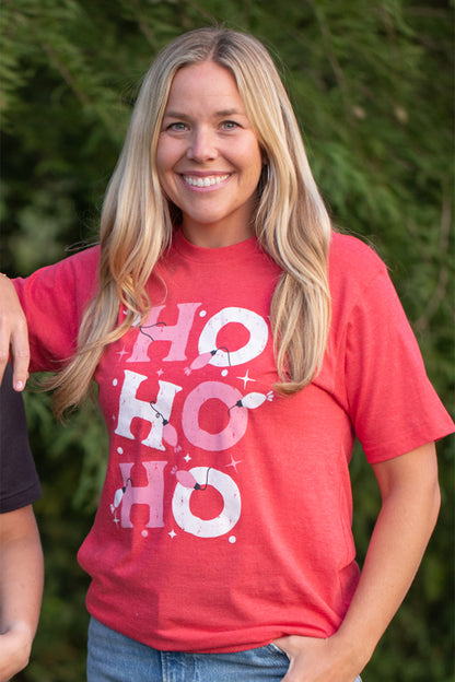 Ho Ho Ho Lightbulbs- Shirt