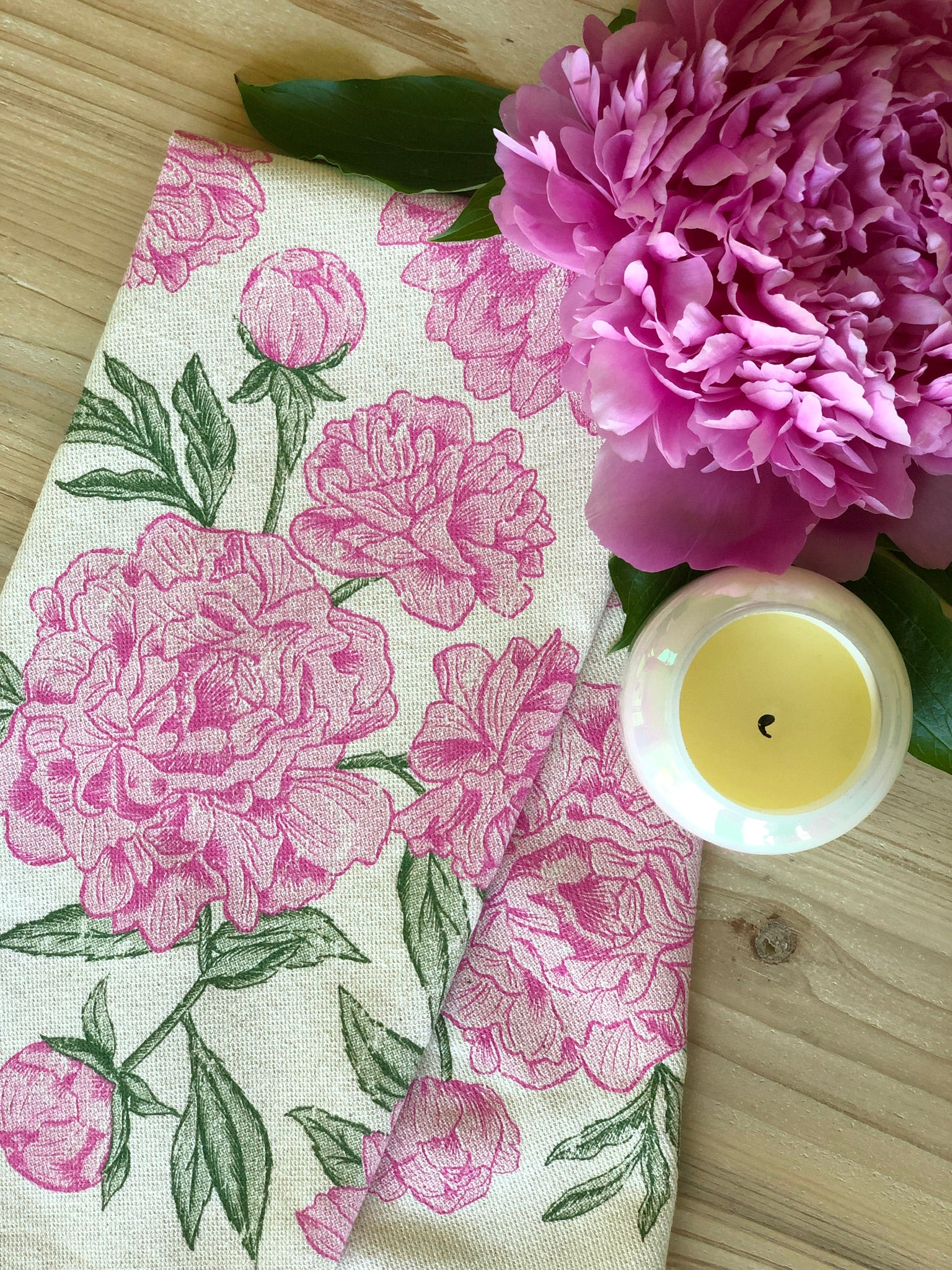Peony Pattern - Kitchen Towel