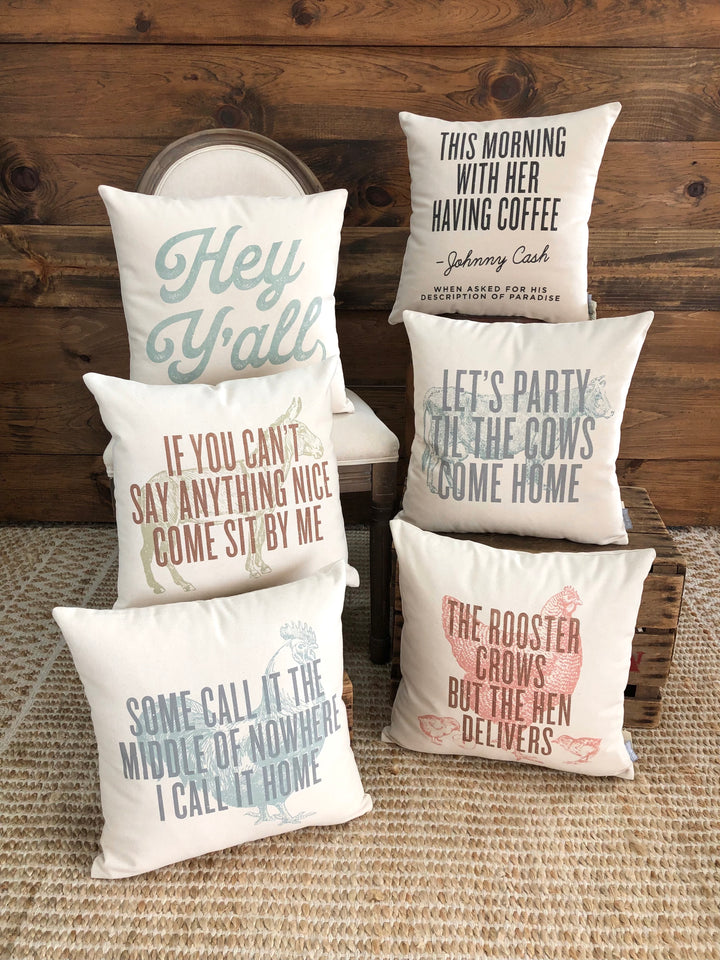 Middle of Nowhere - Throw Pillow Cover