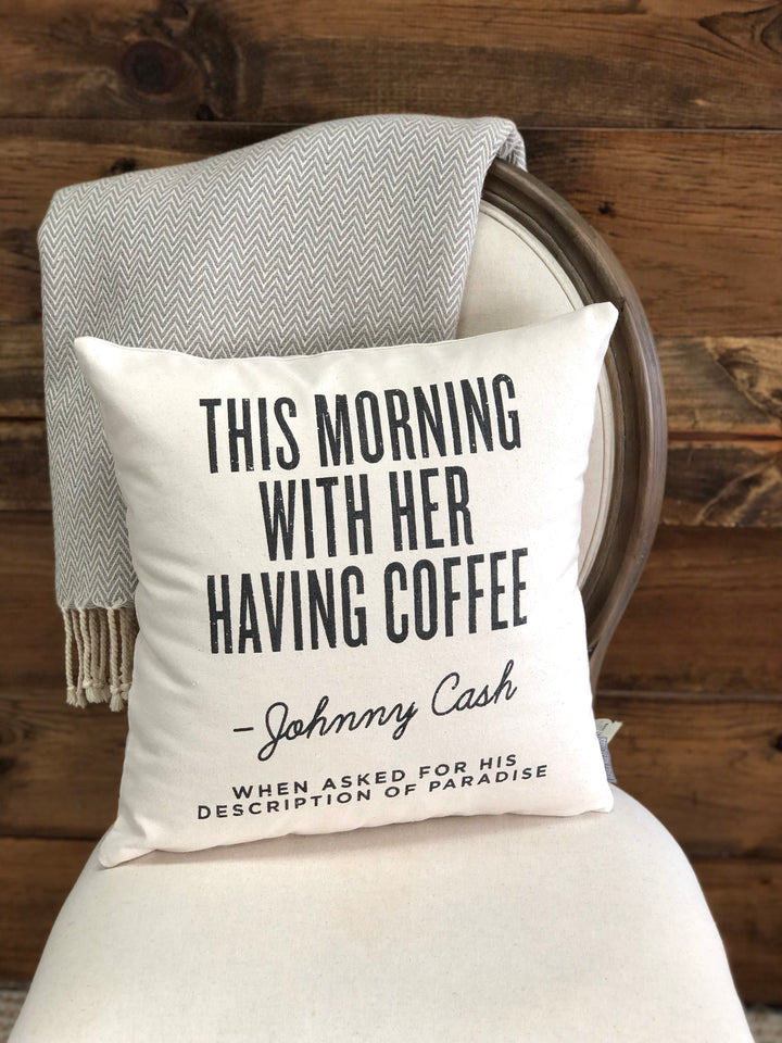 Johnny Cash Quote - Throw Pillow Cover