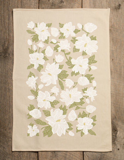 Magnolia Pattern Kitchen Towel