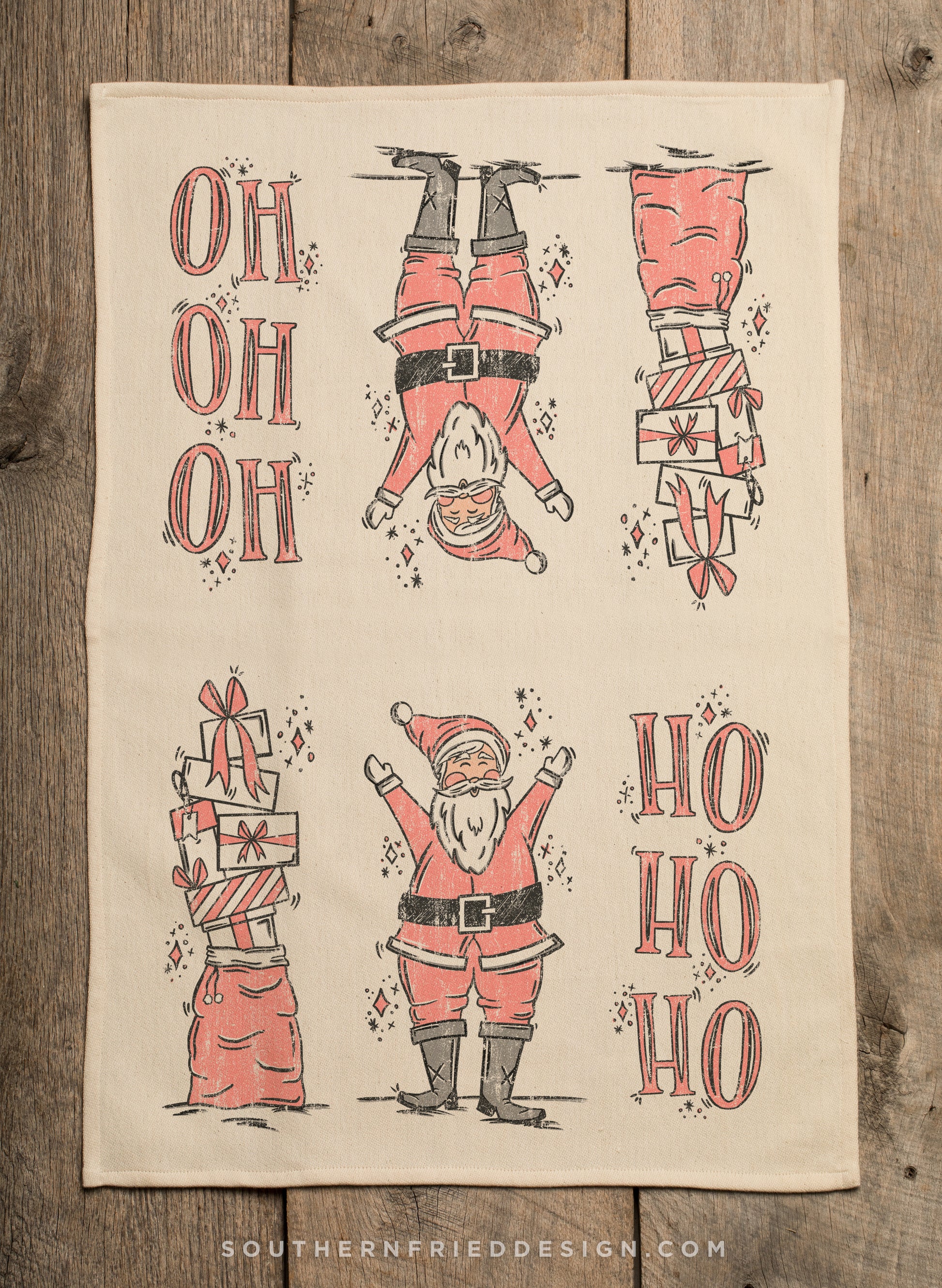 Santa & Presents - Blush