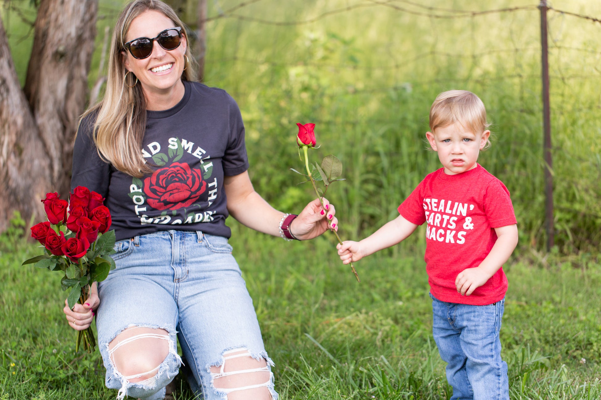 Stop and Smell The Roses- Shirt