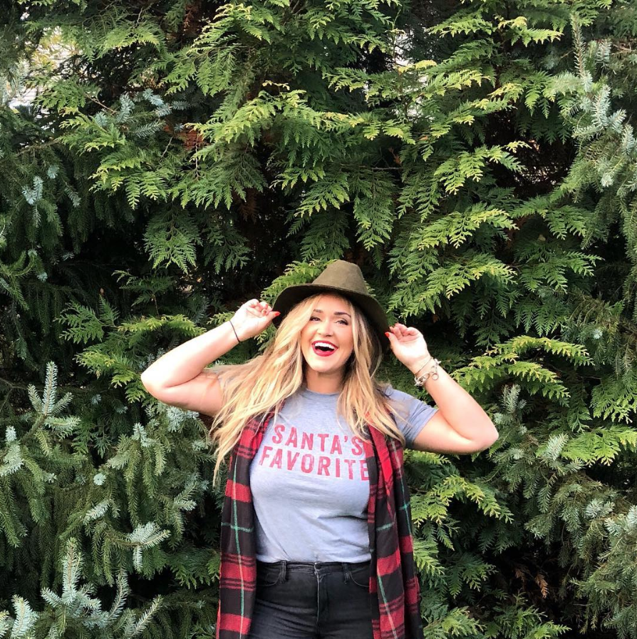 Santa's Favorite Grey Shirt