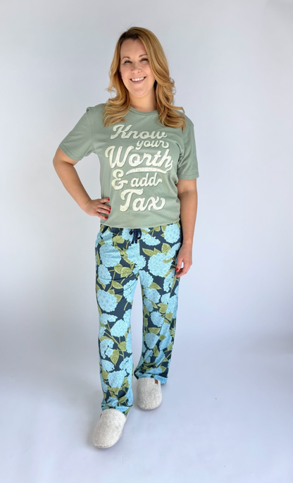 Hydrangea Pajama Pant