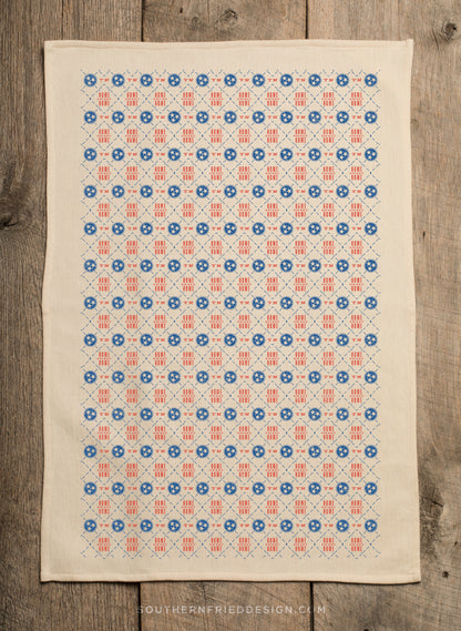 Tennessee Tri-Star Pattern - Kitchen Towel