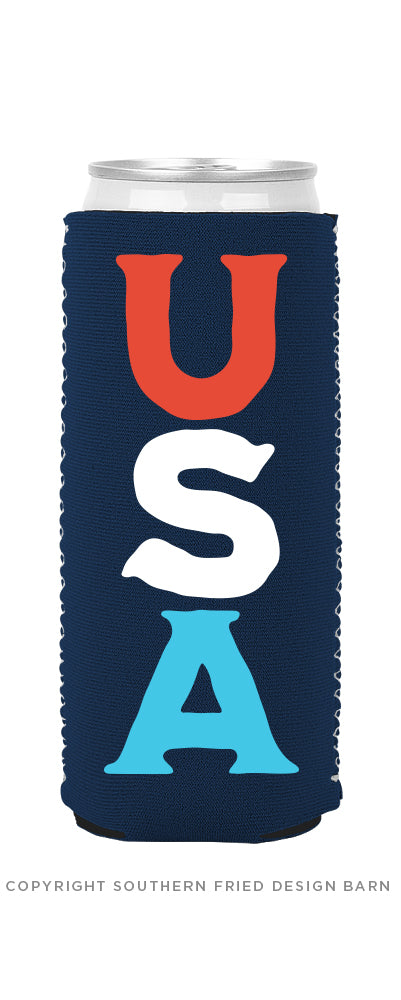 USA - Slim Can Coozie