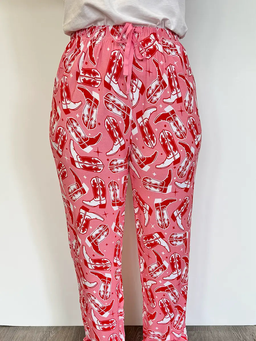 Cowgirl Boot Pajama Pant