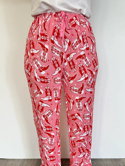 Cowgirl Boot Pajama Pant