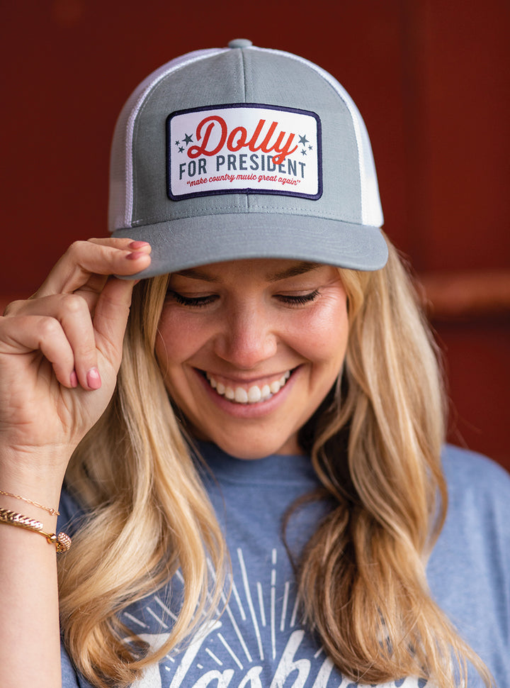 Dolly for President Patch Hat