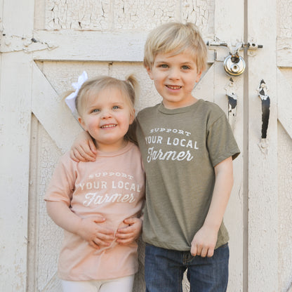 Support Your Local Farmer - Blush Toddler Shirt