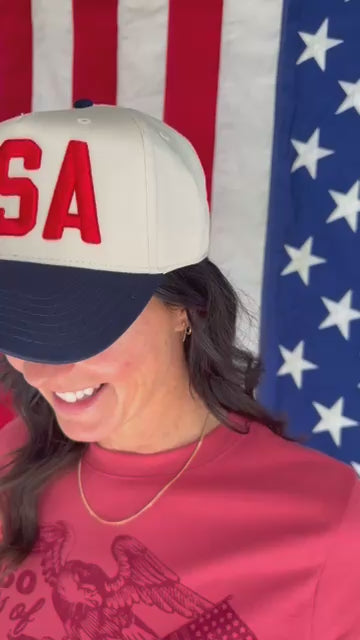 USA Embroidered Trucker Hat