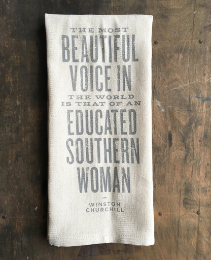The Most Beautiful Voice In The World Kitchen Towel