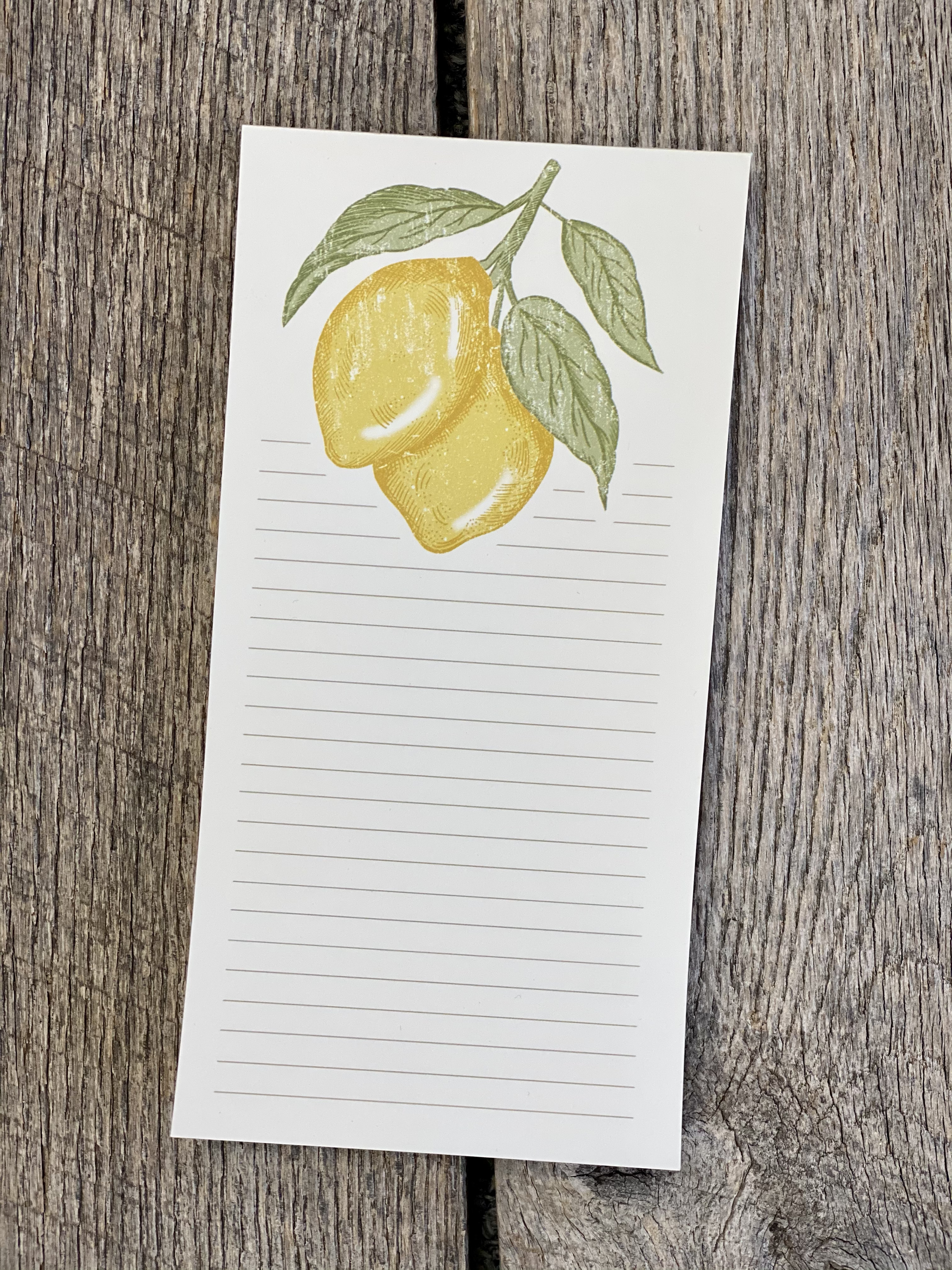 Lemon - Notepad – Southern Fried Design Barn